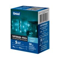 Гирлянда Uniel ULD-S0500-050/SCB/2AA ICE BLUE IP20 DEW (010899)