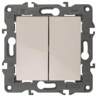 Переключатель перекрестный двухклавишный без рамки ЭРА Elegance 14-1112-02 Б0065326