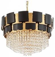 Светильник подвесной Lumina Deco MOLINA LDP 7045-600 BK+GD