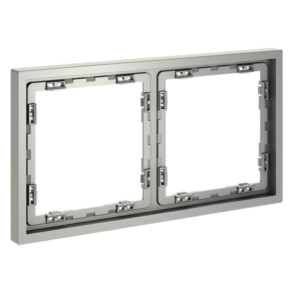 Рамка пластиковая VOLTUM S70 на 2 поста, (сталь) VLS100205 Рамка пластиковая VOLTUM S70 на 2 поста, (сталь) VLS100205