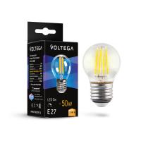 Светодиодная лампа 5W 2700K E27 DIM Voltega Crystal Globe 7201