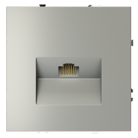 Розетка компьютерная встраиваемая VOLTUM S70 RJ45 кат.6, (сталь) VLS060105