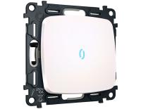 Комплект механизма 1-клавишного выключателя с самовозвратом с подсветкой 10000K Ambrella Volt MO MO202060