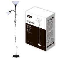 Торшер Uniel UML-T520 E27+E14 BLACK/WHITE (010194)