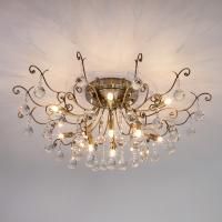 Потолочная люстра Eurosvet Vita 10042/12 античная бронза/прозрачный хрусталь 00000076379