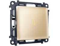 Комплект механизма 1-клавишного выключателя с самовозвратом с подсветкой 3200K Ambrella Volt MA MA602050