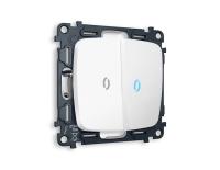 Комплект механизма 2-клавишного проходного выключателя с подсветкой 10000K Ambrella Volt OMEGA MO124040