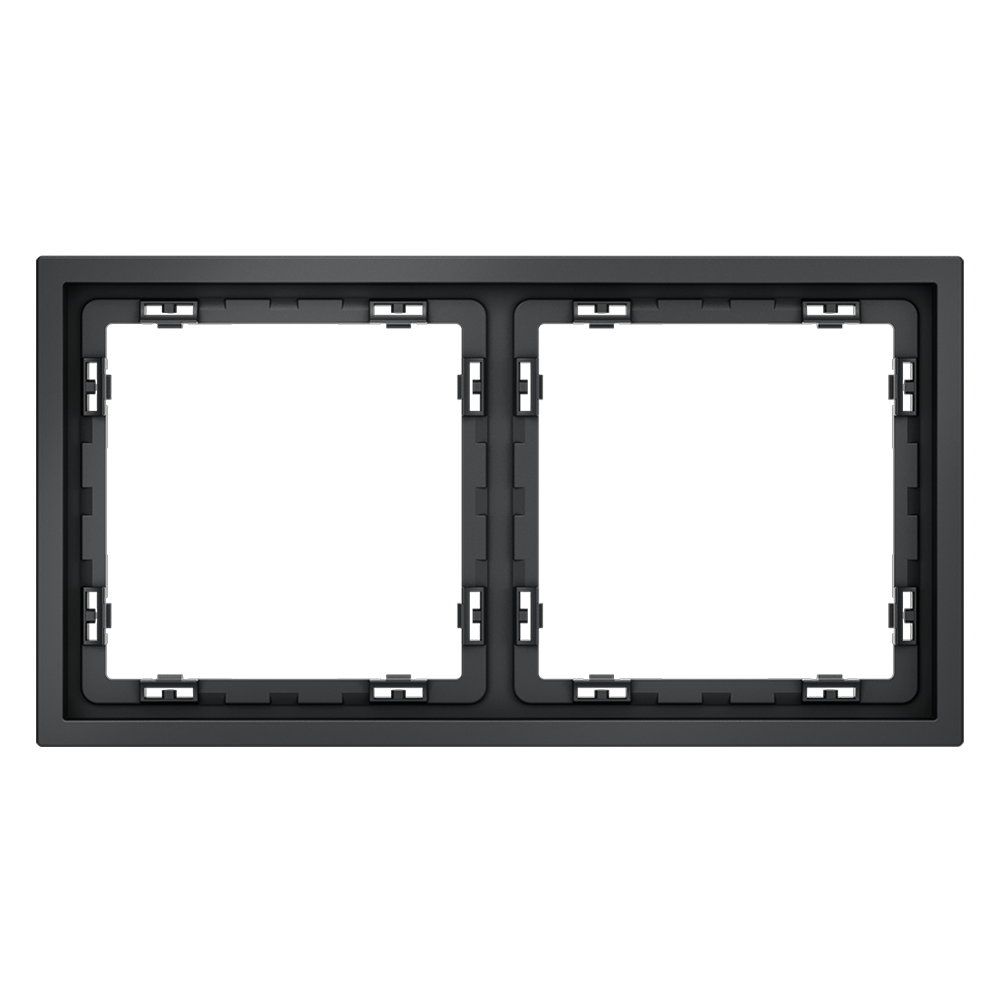 Рамка пластиковая VOLTUM S70 на 2 поста, (графит) VLS100207 Рамка пластиковая VOLTUM S70 на 2 поста, (графит) VLS100207