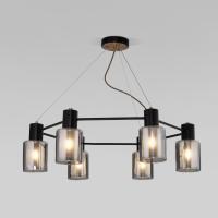 Люстра подвесная Eurosvet Notion 70219/6 черный/античная бронза