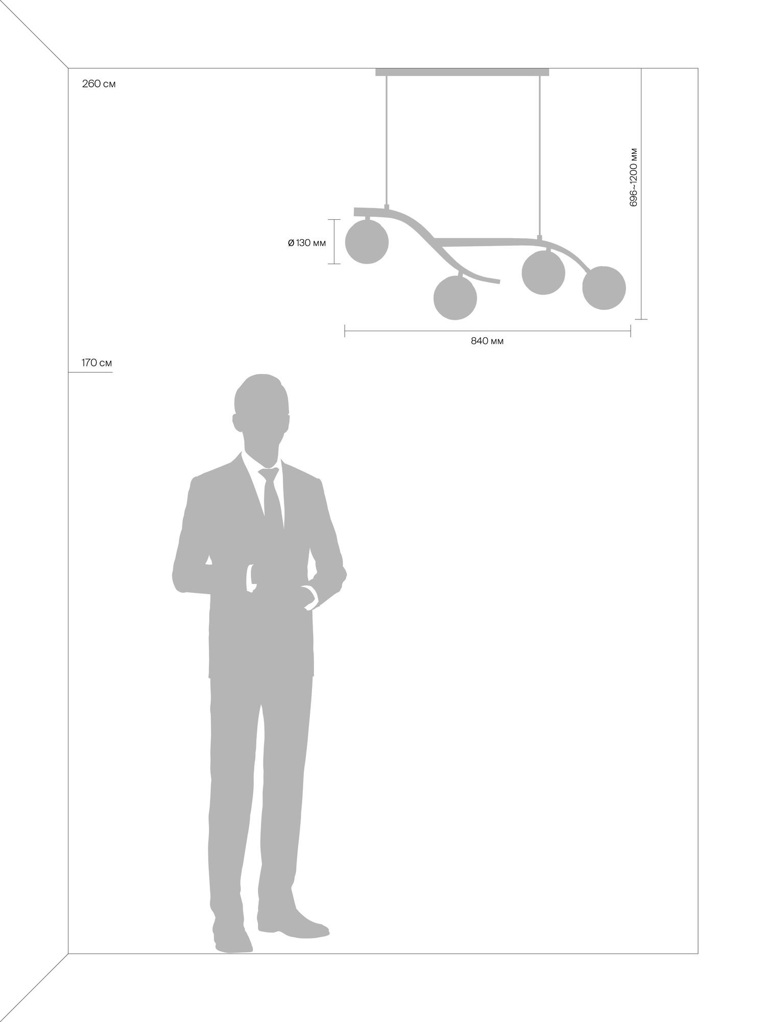 Подвесной светильник Freya FR8014PL-04BS Подвесной светильник Freya FR8014PL-04BS