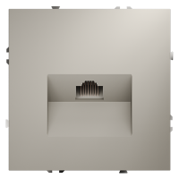 Розетка компьютерная встраиваемая VOLTUM S70 RJ45 кат.6, (кашемир) VLS060103