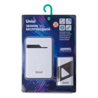 Звонок дверной беспроводной Uniel UDB-016W-R1T1-38S-150M-WH/BL 011371