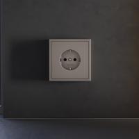 Накладка для розетки с заземлением Voltum S253 (капучино) VLS000614