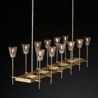 Люстра на штанге Imperiumloft RH TORCHE DE VERRE Linear Chandelier 12 40.1548 74929-22