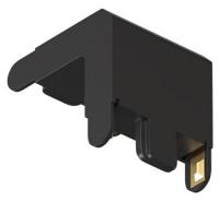 Соединитель угловой для треков накладных Denkirs AIR BASE TR5232-BK