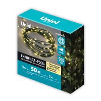 Гирлянда новогодняя Uniel ULD-S5000-500/DGA WARM WHITE IP20 DEW 012086