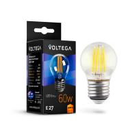 Филаментная лампа Voltega Globe E27 6W 2800K 7023