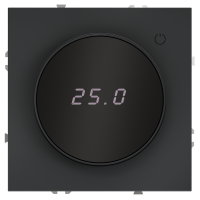 Терморегулятор электронный VOLTUM S70 с индикацией и датчиком, для теплого пола, (графит) VLS070107