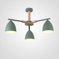 Люстра на штанге Imperiumloft NOA01 дерево, мятный матовый 183466-26
