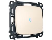 Комплект механизма 1-клавишного выключателя с самовозвратом с подсветкой 10000K Ambrella Volt MO MO322060