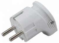 Вилка угловая с заземлением ЭРА Vx3-W Б0039678