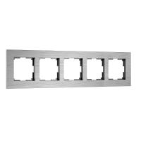 Рамка на 5 постов Werkel AluMax алюминий W0053506