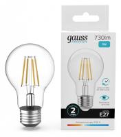 Филаментная лампа E27 9W 4100K Gauss Filament Elementary 22229