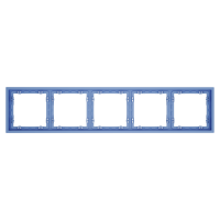 Рамка пластиковая на 5 постов Voltum S337 (деним) VLS100515