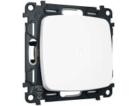 Комплект механизма 1-клавишного выключателя с самовозвратом с подсветкой 5600K Ambrella Volt MO MO122055