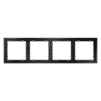 Рамка пластиковая VOLTUM S70 на 4 поста, (титан) VLS100406