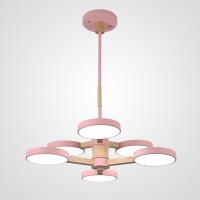 Люстра на штанге светодиодная Imperiumloft TURNA-DBL01 розовый матовый 229081-26
