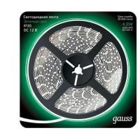 Светодиодная лента Gauss 4,8W/m 60LED/m 2835SMD зеленый 5M 312000605 Светодиодная лента Gauss 4,8W/m 60LED/m 2835SMD зеленый 5M 312000605