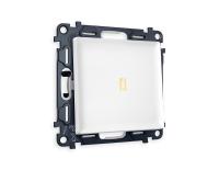 Комплект механизма 1-клавишного проходного выключателя с подсветкой 3200K Ambrella Volt ALFA MA122030