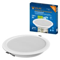 Светильник встраиваемый светодиодный Volpe ULM-Q237 24W/6500K WHITE 013166