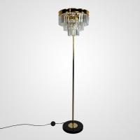 Торшер Imperiumloft RH 1920S Odeon Clear Glass Floor Lamp GOLD 241415-22