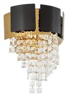 Светильник настенный Lumina Deco MOLINA LDW 7045-2 BK+GD