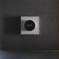 Терморегулятор электронный с индикацией и датчиком, для теплого пола Voltum S70 (серый) VLS070116