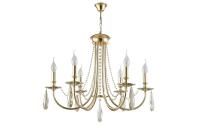 Подвесная люстра Crystal Lux VICTORIA SP6 GOLD/AMBER