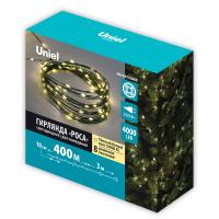 Гирлянда новогодняя Uniel ULD-S40000-4000/DGA WARM WHITE IP20 DEW 012094