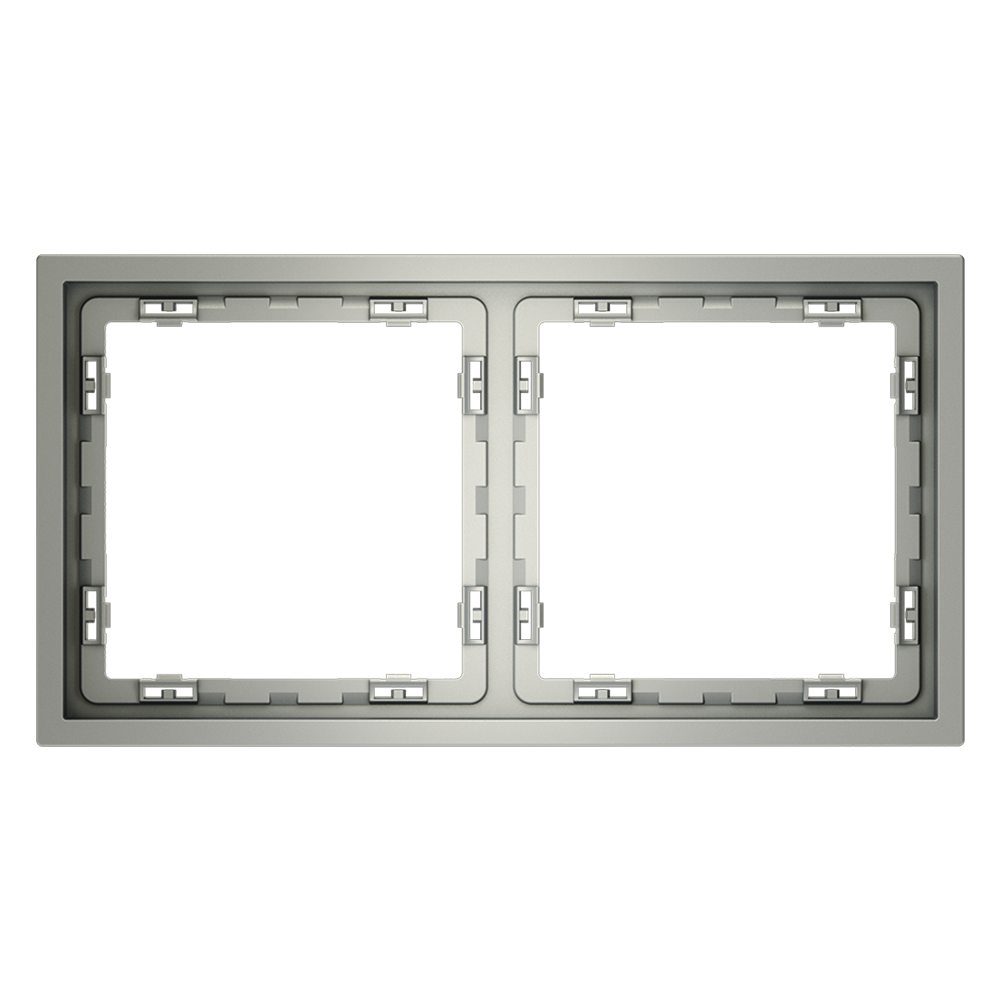 Рамка пластиковая VOLTUM S70 на 2 поста, (сталь) VLS100205 Рамка пластиковая VOLTUM S70 на 2 поста, (сталь) VLS100205