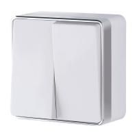 Выключатель двухклавишный белый Werkel Gallant W5020001 4690389164118 a051592