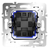 Механизм перекрестного переключателя одноклавишного 10А Voltum S70 VLS0105M