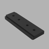 Коннектор прямой для трехфазного шинопровода Ledron Black AVD-5356-AVD-5412-priamoy