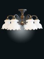 Люстра потолочная Reccagni Angelo Ветро Бьянко Латте PL 9910/6