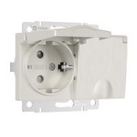 Розетка двойная влагозащищенная, с заземлением и с защитными крышками и шторками Werkel W1172213 a057289