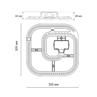 LED модуль с драйвером и линзованным рассеивателем на магнитах с ДУ /APP /RGB Novotech COLOR 357793