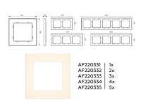 Рамка 4-постовая Ambrella Volt ALFA Techno AF220334