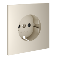 Накладка для розетки с заземлением и защитными шторками Voltum S70 (кашемир) VLS000703