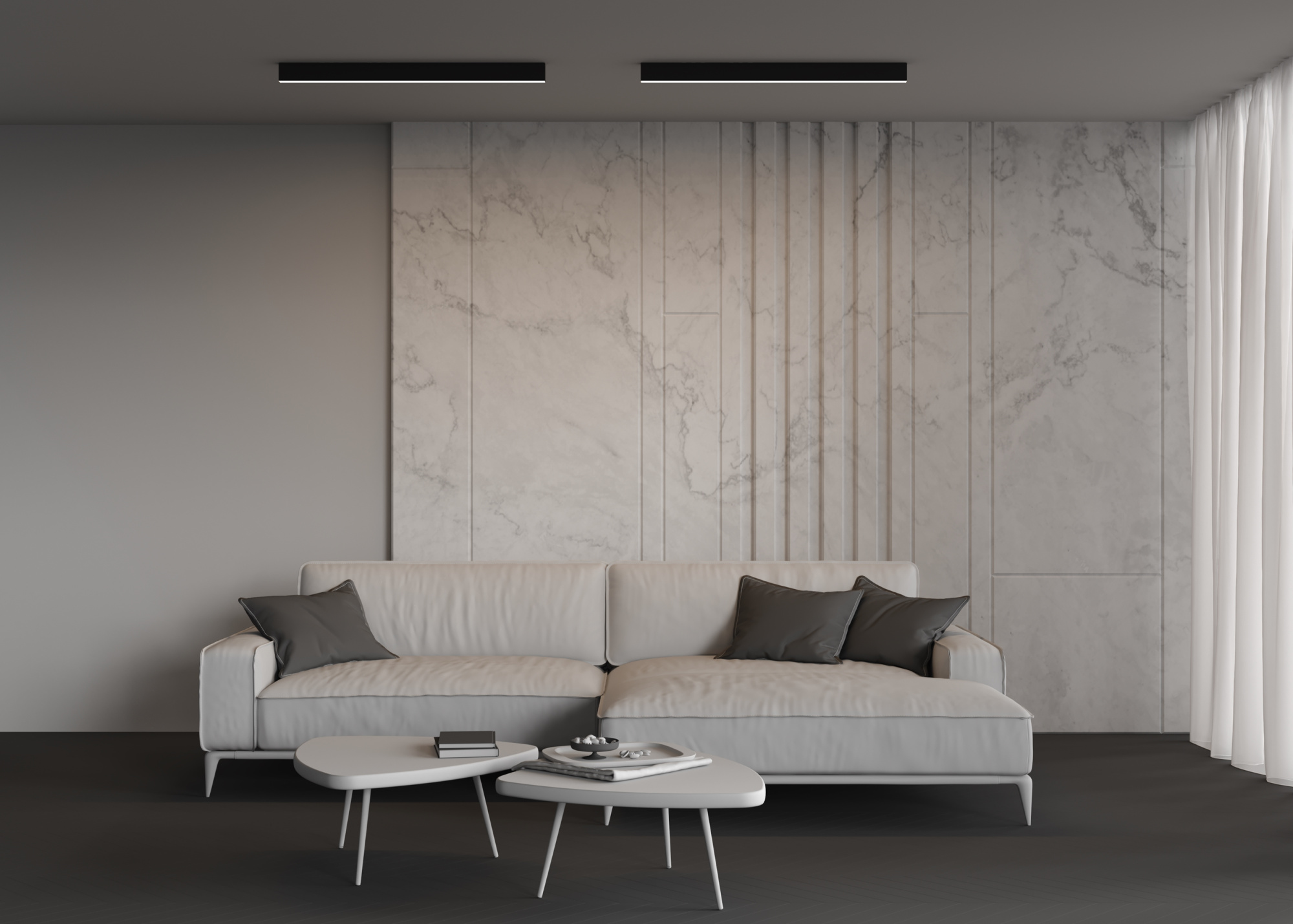 Линейный светильник светодиодный 4000К 1000*67*35мм Maytoni LL311044