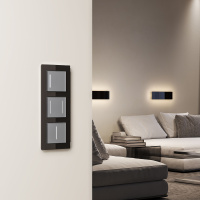 Умный сенсорный выключатель одноклавишный Werkel серебро W4513006